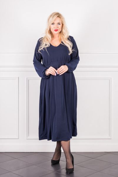 Immagine di PLUS SIZE STRETCH DRESS WITH UNDER BUST CUT OFF